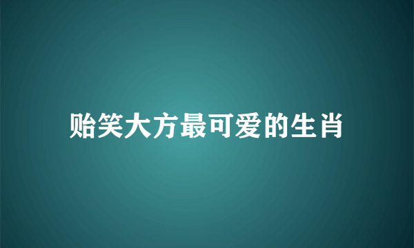 贻笑大方最可爱的生肖