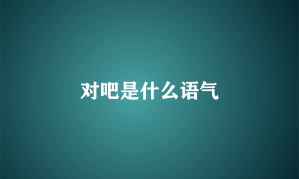 对吧是什么语气