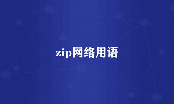 zip网络用语