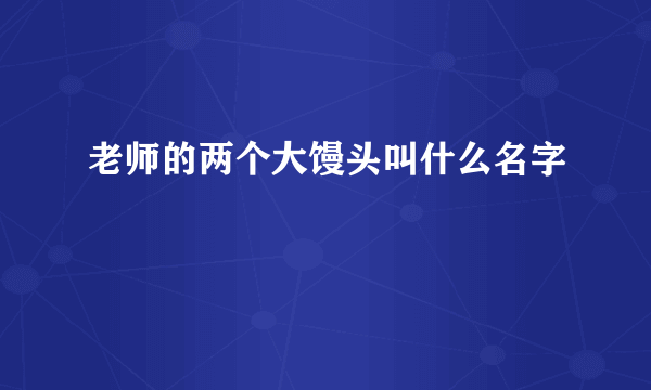 老师的两个大馒头叫什么名字