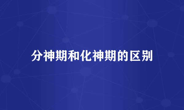 分神期和化神期的区别