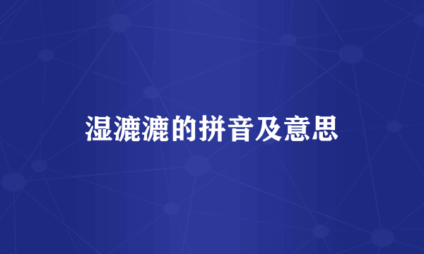 湿漉漉的拼音及意思