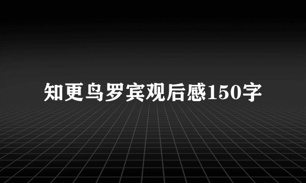 知更鸟罗宾观后感150字