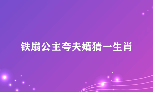 铁扇公主夸夫婿猜一生肖