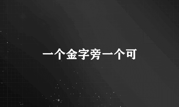 一个金字旁一个可