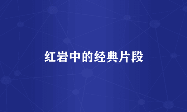 红岩中的经典片段