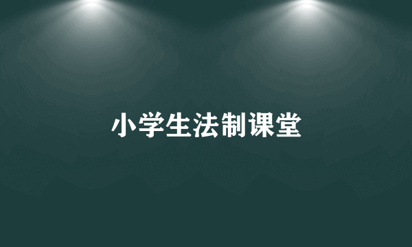 小学生法制课堂