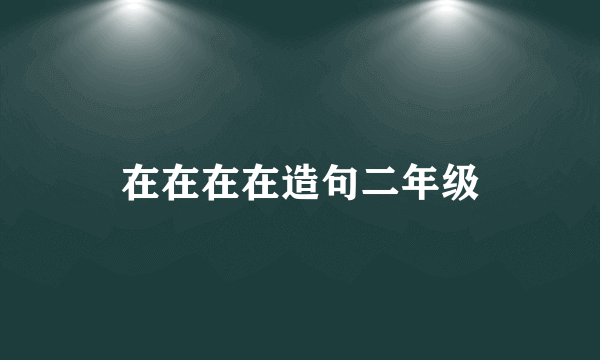 在在在在造句二年级