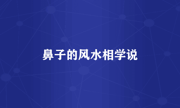 鼻子的风水相学说