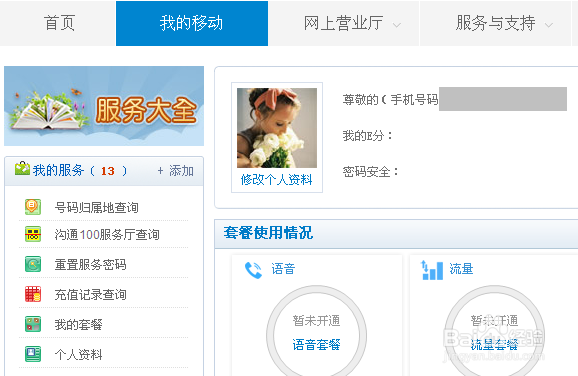 如何登陆网上辽宁移动营业厅