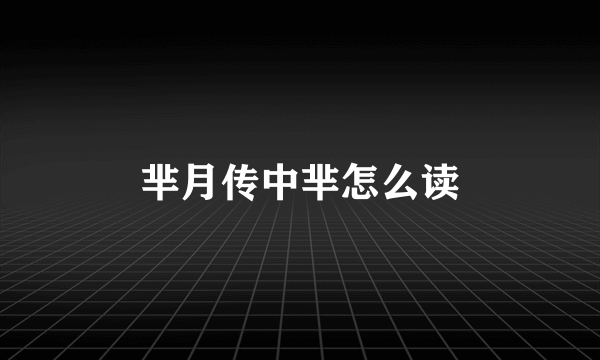 芈月传中芈怎么读