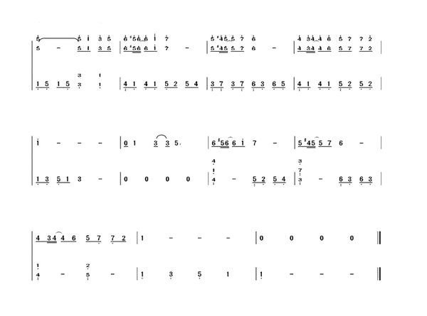 一个人的浪漫数字简谱