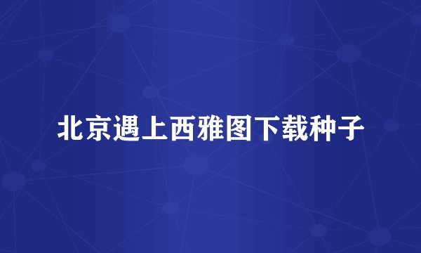 北京遇上西雅图下载种子