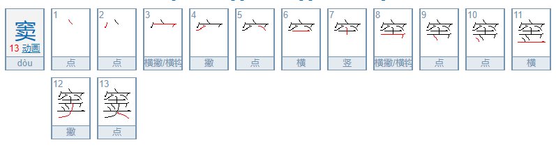 窦字怎么读？