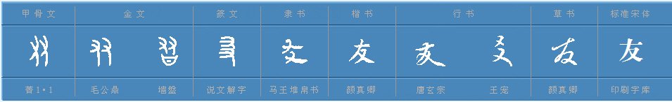 友字怎么组词