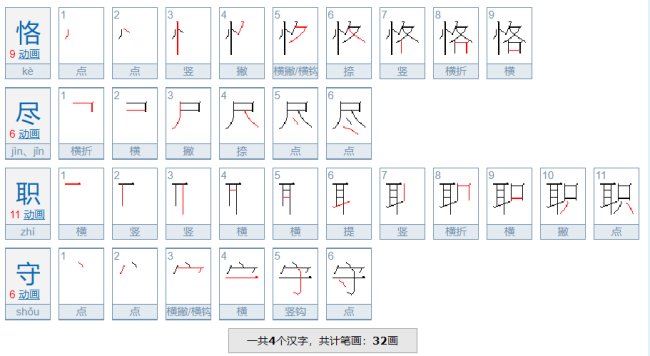 恪尽职守的意思