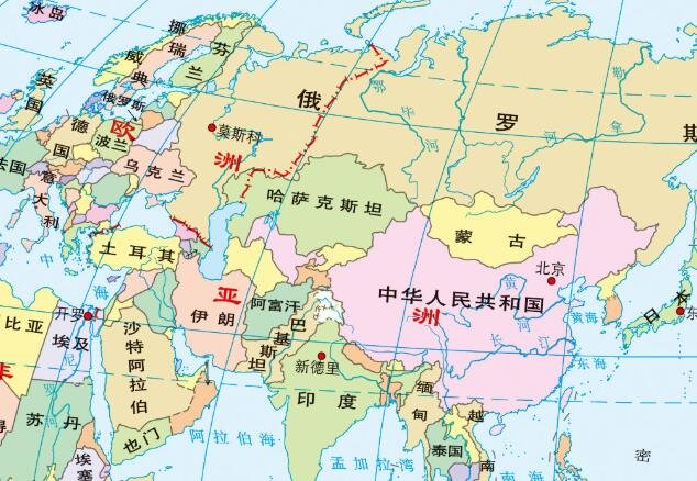 哈萨克斯坦在世界地图的位置