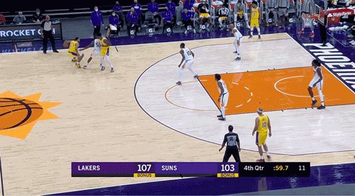 施罗德脚踝受伤！老詹浓眉赛季首秀！湖人喜迎三连胜了吗？