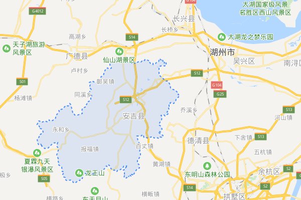 请问安吉县属于哪个市？