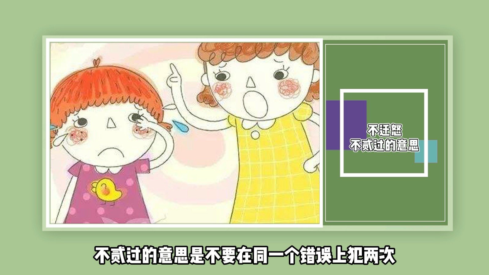 不迁怒不贰过的意思？