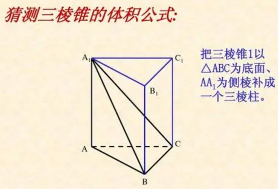 棱锥体积公式是什么？