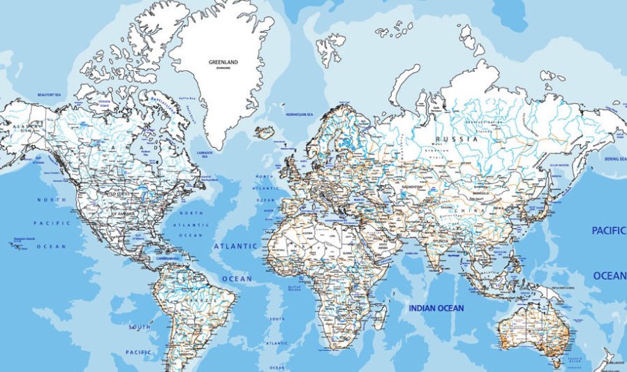 七大洲面积排名