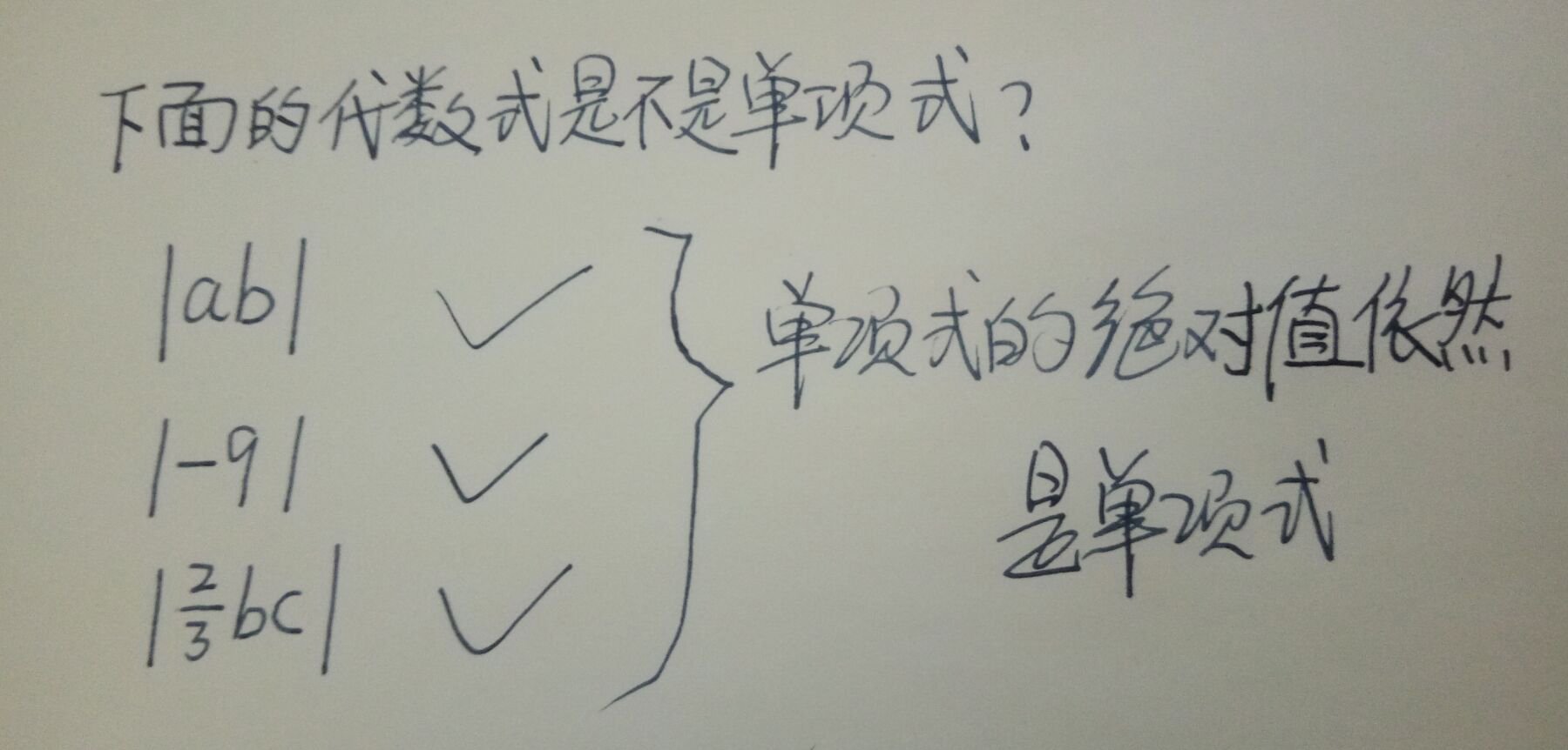 什么是单项式？