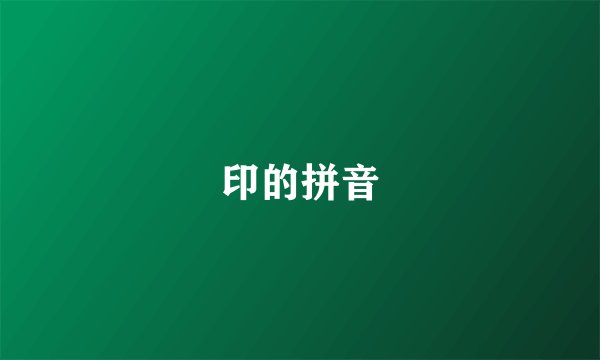 印的拼音