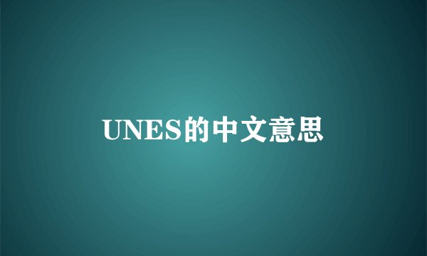 UNES的中文意思