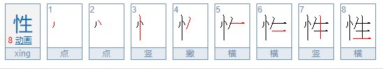 性的拼音