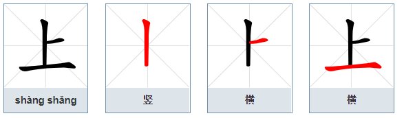 上字笔顺