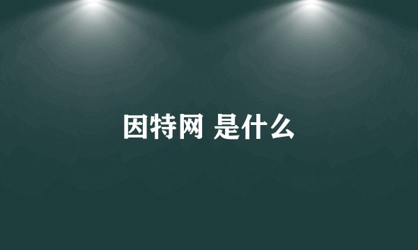 因特网 是什么