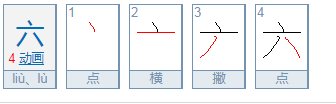 六的部首是什么？