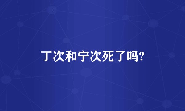 丁次和宁次死了吗?