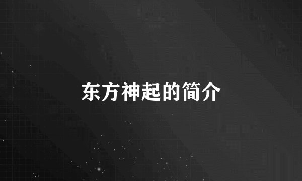 东方神起的简介