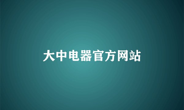 大中电器官方网站