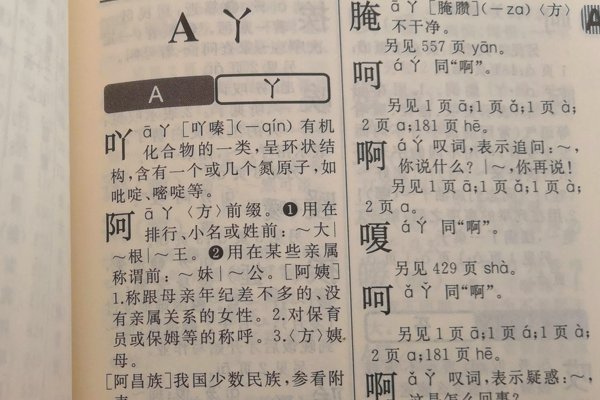 新华字典第一页第一字是什么？