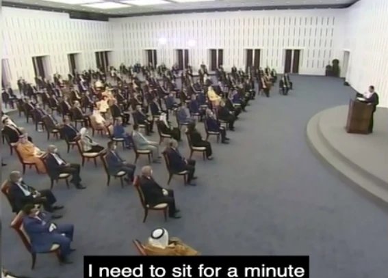 叙利亚总统讲话突感昏厥，被迫离开会议多长时间？