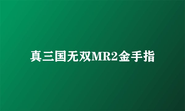 真三国无双MR2金手指