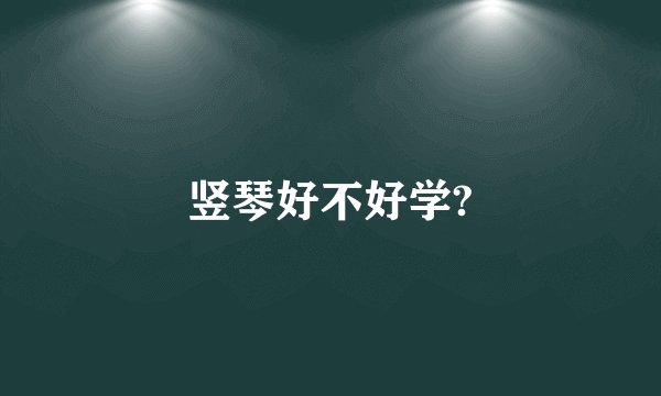 竖琴好不好学?