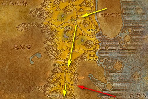 魔兽世界千针石林在哪