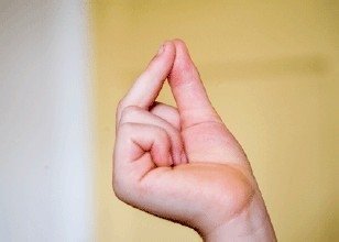 怎么打响指图解