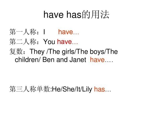 have、had、has的区别与用法是什么？