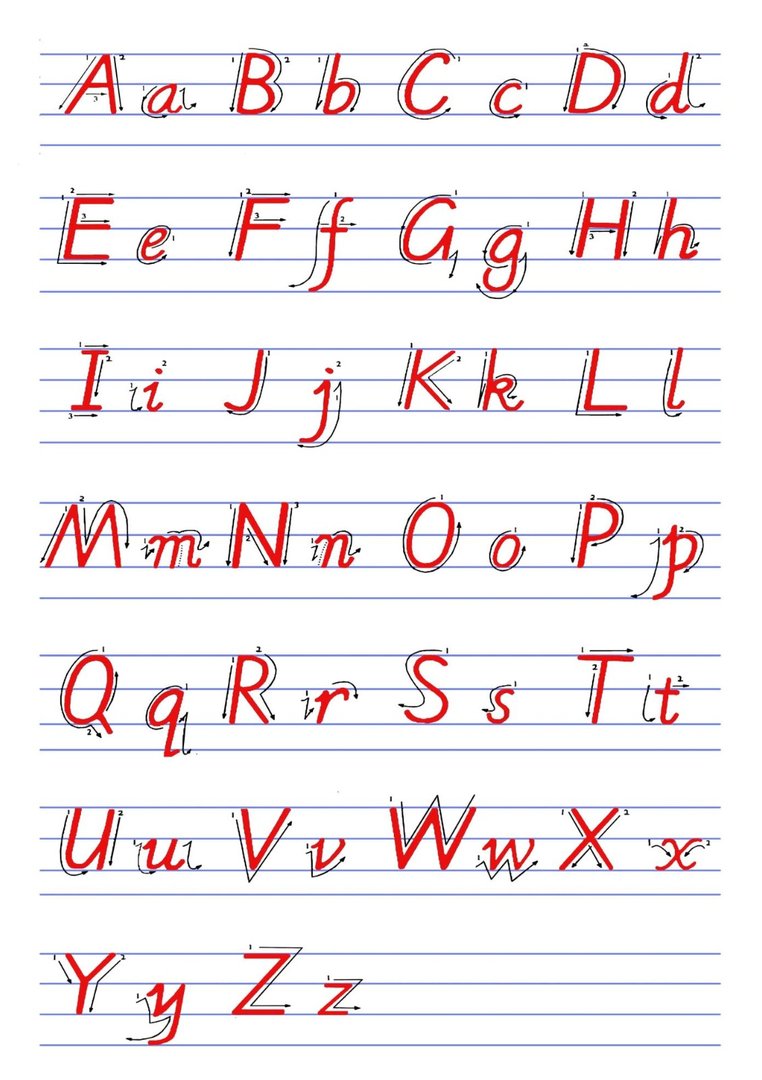 英文的26个字母就是ABCDEFG .......分大小写.就是:A a. B b. Cc ...
