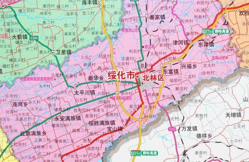 黑龙江绥化属于哪个市？