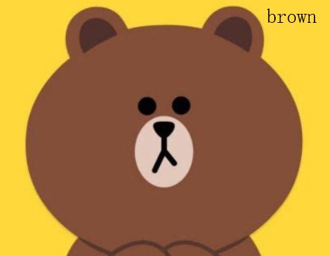 棕色的英语单词是什么？