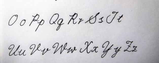 26个英文字母的花体写法
