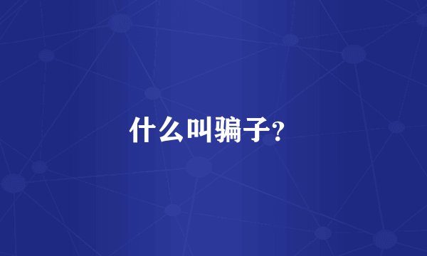 什么叫骗子？