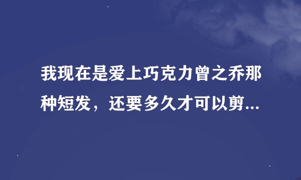我现在是爱上巧克力曾之乔那种短发，还要多久才可以剪bobo头，本人有点像林依晨的脸型