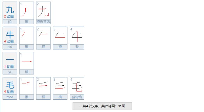 九牛一毛的意思是什么？